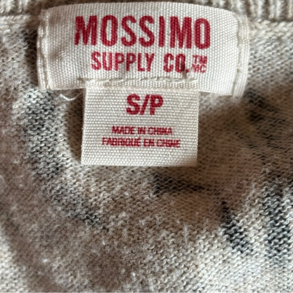 Mossimo Supply Co. 🦩 Cream and Gray Cardigan - Picture 4 of 5